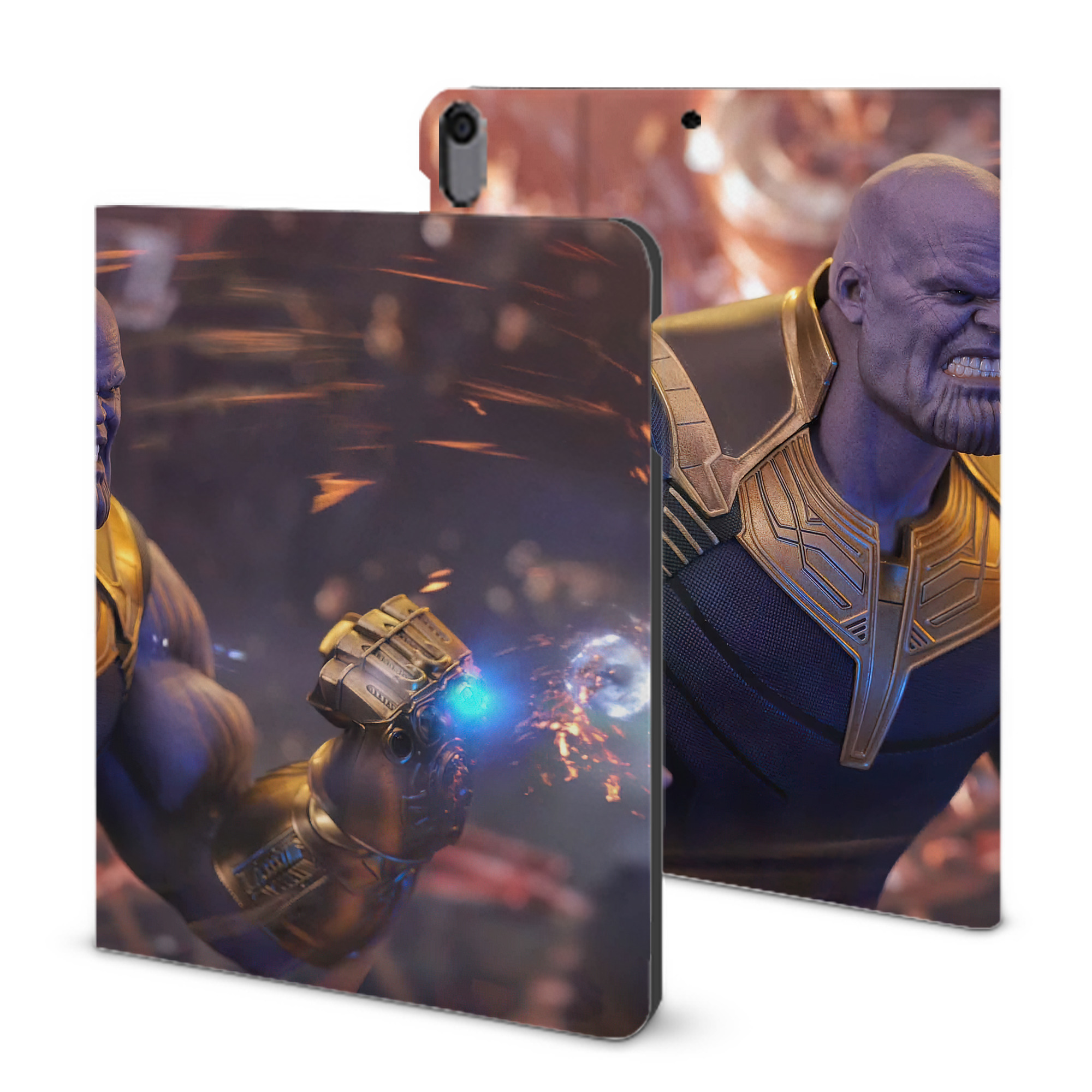 （画像用） アベンジャーズ The Avengers IPad ケース ブック型 PUレザー TPU 耐衝撃 軽量 薄型 ペン収納なし 全面保護 IPad 各モデル対応